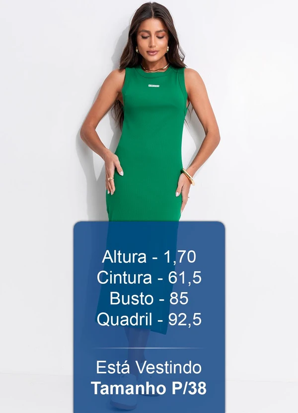 Colcci - Vestido Canelado Verde 6