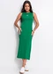 Colcci - Vestido Canelado Verde - variação: Verde
