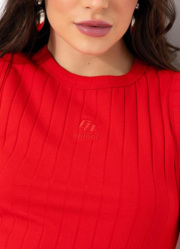 Colcci - Vestido Canelado Vermelho 8