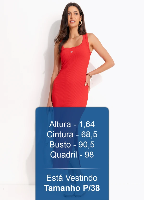 Colcci - Vestido Canelado Vermelho 6