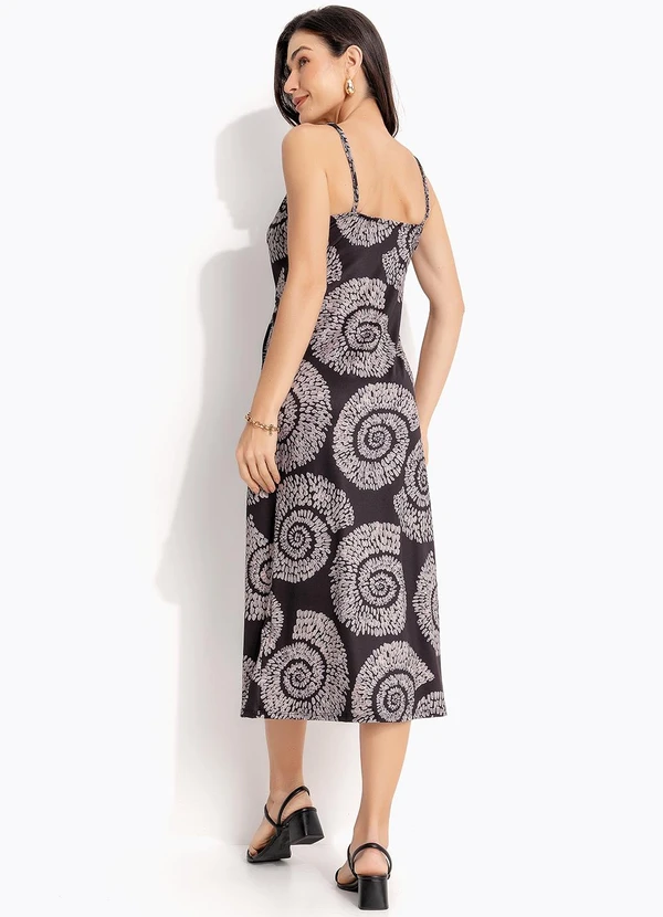 Quintess - Vestido Caracol Dourado em Malha Fria 2