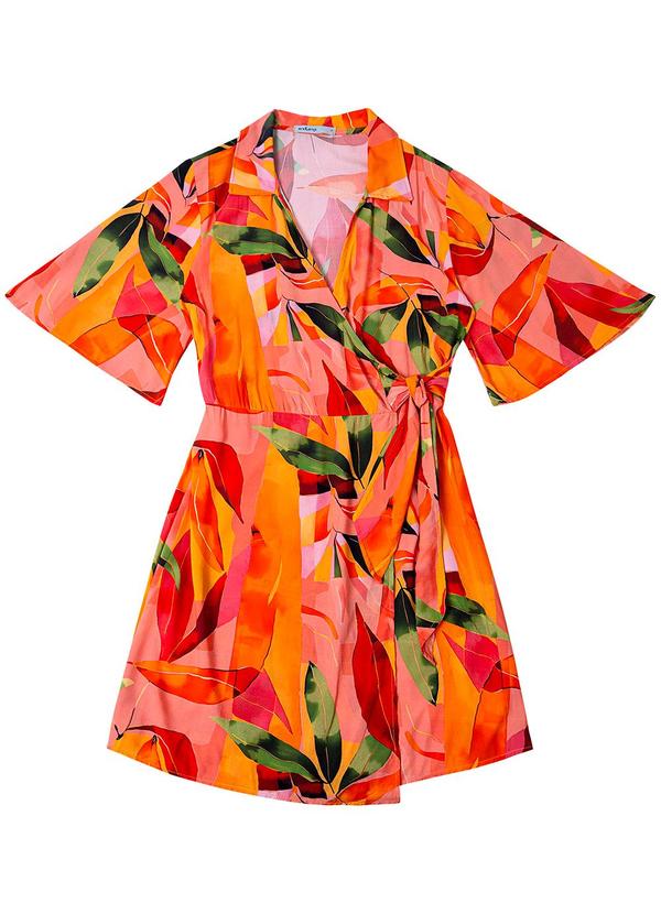 Endless - Vestido Chemise Feminino Transpassado Rosa 2