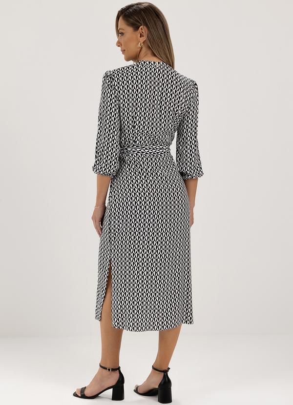 Principessa - Vestido Chemise Preto e Branco Natalia 2