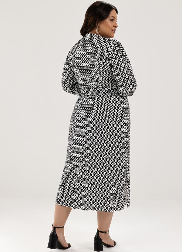 Principessa - Vestido Chemise Preto e Branco Natalia 6