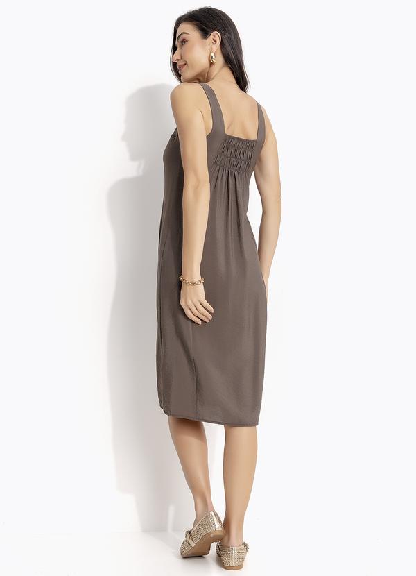 Quintess - Vestido Cinza em Tecido de Viscose com Poliamida 2