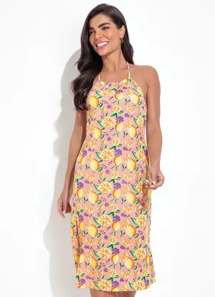 Moda Pop - Vestido Cítrico - Frutas em Malha - MODA POP