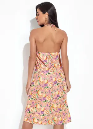 Moda Pop - Vestido Cítrico - Frutas em Malha - MODA POP