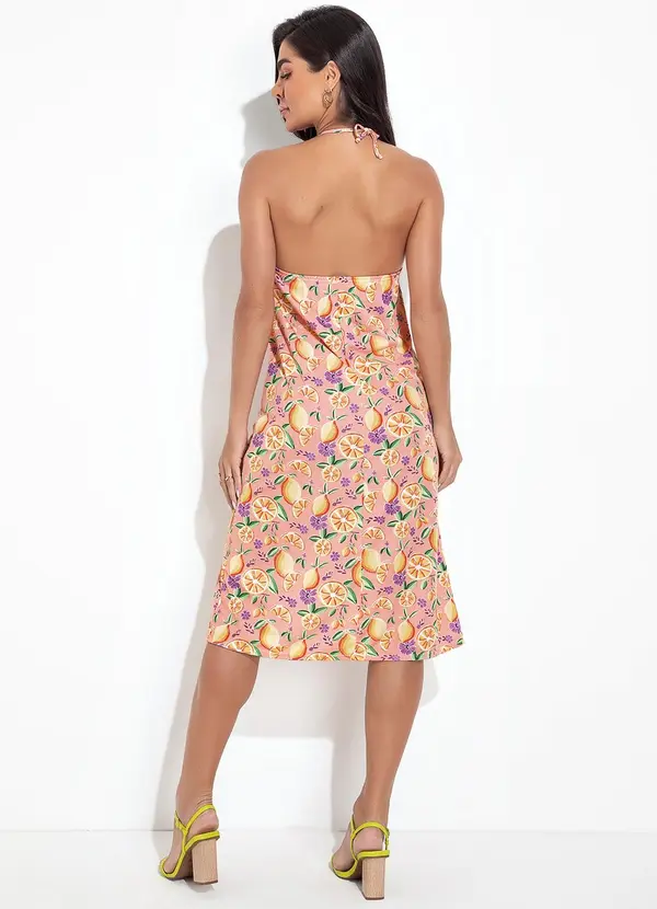 Moda Pop - Vestido Cítrico - Frutas em Malha 4