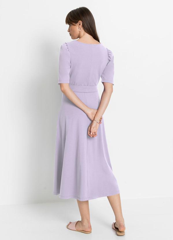 bonprix - Vestido com Amarração Lilás 3