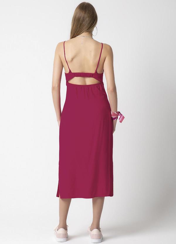 Habana - Vestido com Amarração nas Costas Rosa 2