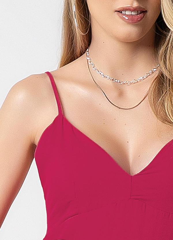 Habana - Vestido com Amarração nas Costas Rosa 3