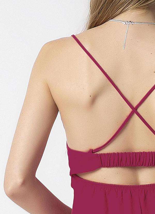 Habana - Vestido com Amarração nas Costas Rosa 4