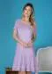 bonprix - Vestido com Babadinhos e Renda Lilás - variação: Lilás