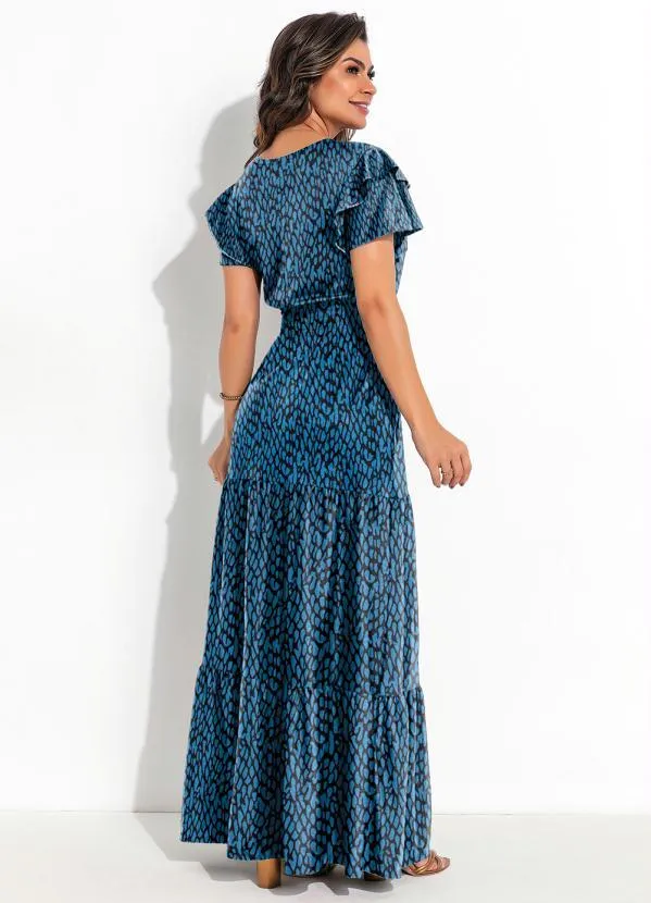 Rosalie - Vestido com Babado Animal Print 2