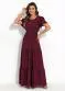Rosalie - Vestido com Babado Verde - variação: Bordô