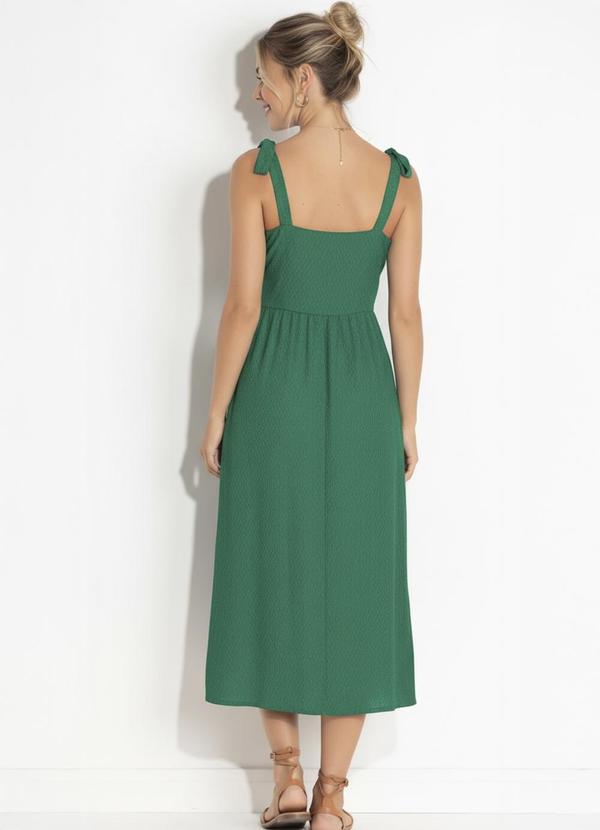 Quintess - Vestido com Botões Frontais Verde 2