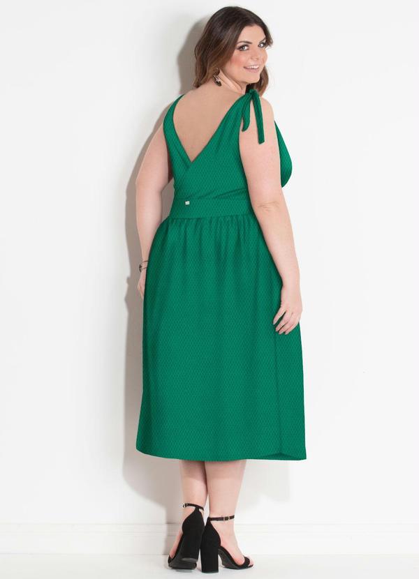 Quintess - Vestido com Botões Frontais Verde 7