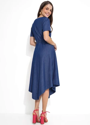 Rosalie - Vestido com Cinto Jeans - ROSALIE