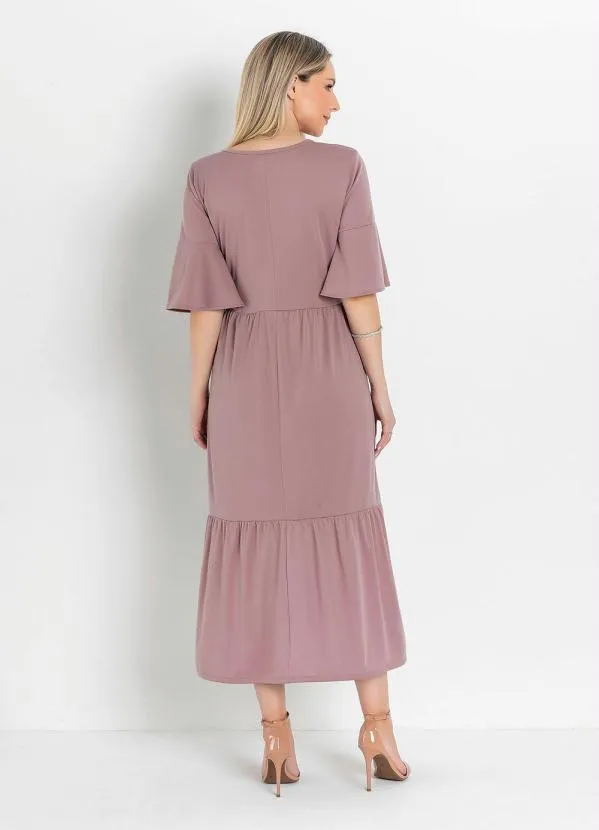 Rosalie - Vestido com Franzido Nude 2