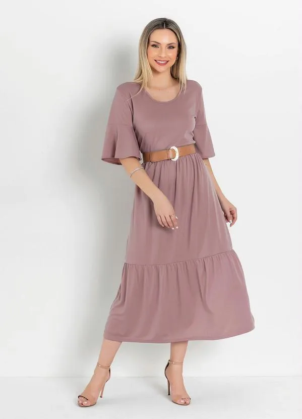 Rosalie - Vestido com Franzido Nude 3