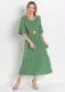 Rosalie - Vestido com Franzido Verde - variação: Verde