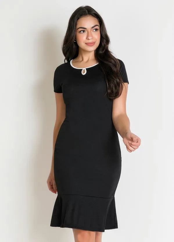 Rosalie - Vestido com Gota Preta