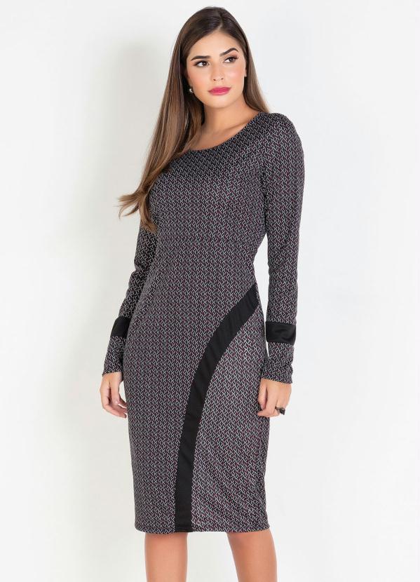 Rosalie - Vestido com Recorte Frontal Geométrico