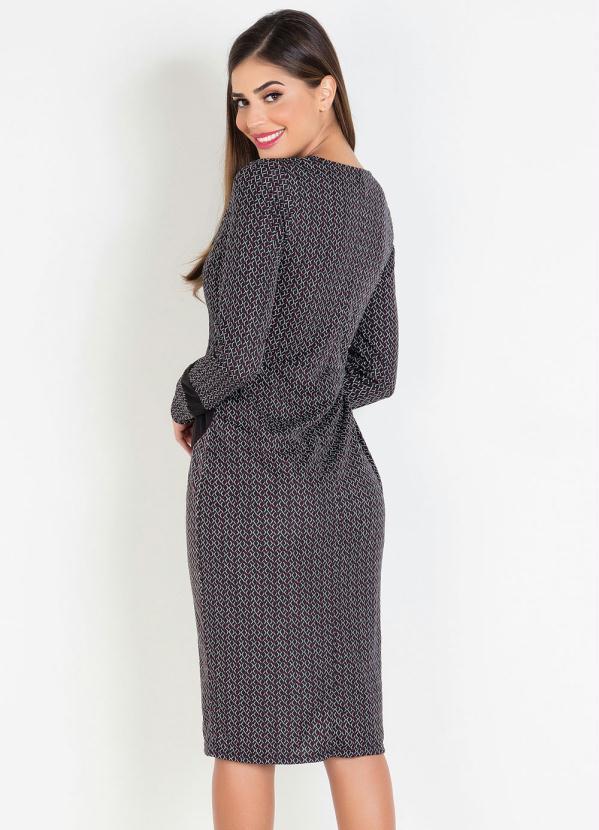 Rosalie - Vestido com Recorte Frontal Geométrico 2