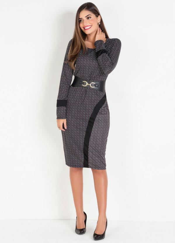 Rosalie - Vestido com Recorte Frontal Geométrico 4