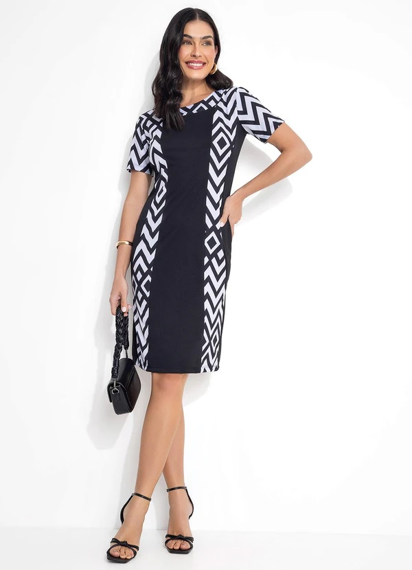 Rosalie - Vestido com Recortes Geométrico 5