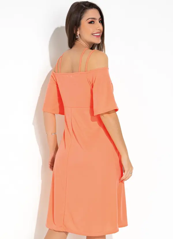 Rosalie - Vestido Coral em Malha 2