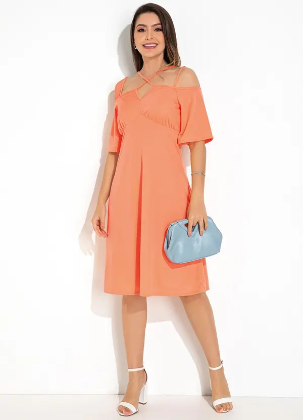 Rosalie - Vestido Coral em Malha 3