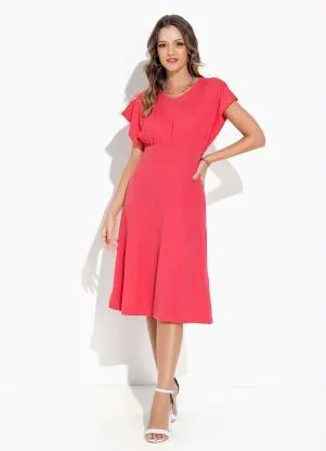 Vestido Coral Manga Japonesa Rosalie - Main Image