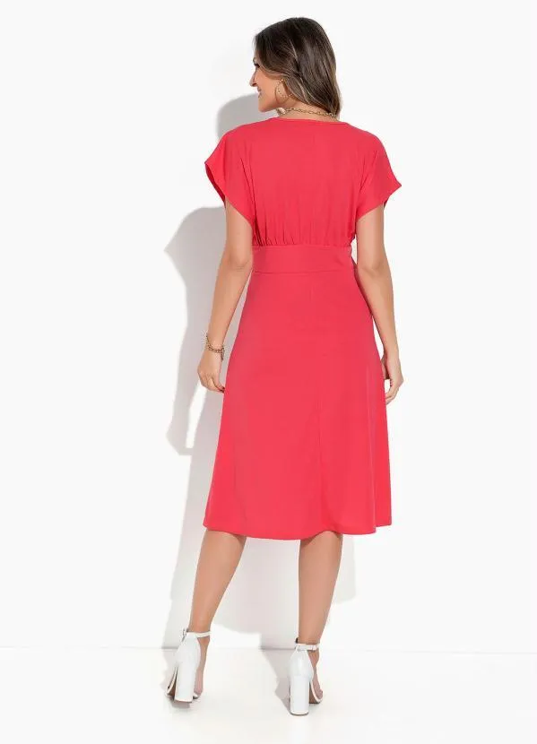 Rosalie - Vestido Coral Manga Japonesa 3