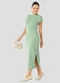 Cereja Rosa - Vestido Cotton Canelado Verde - variação: Verde