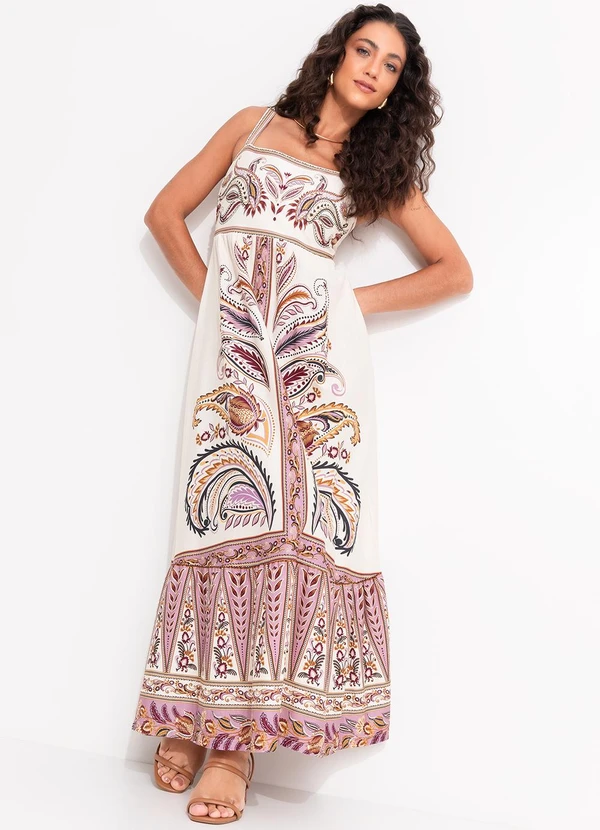 Farm - Vestido Cropped Ananda Bege 3