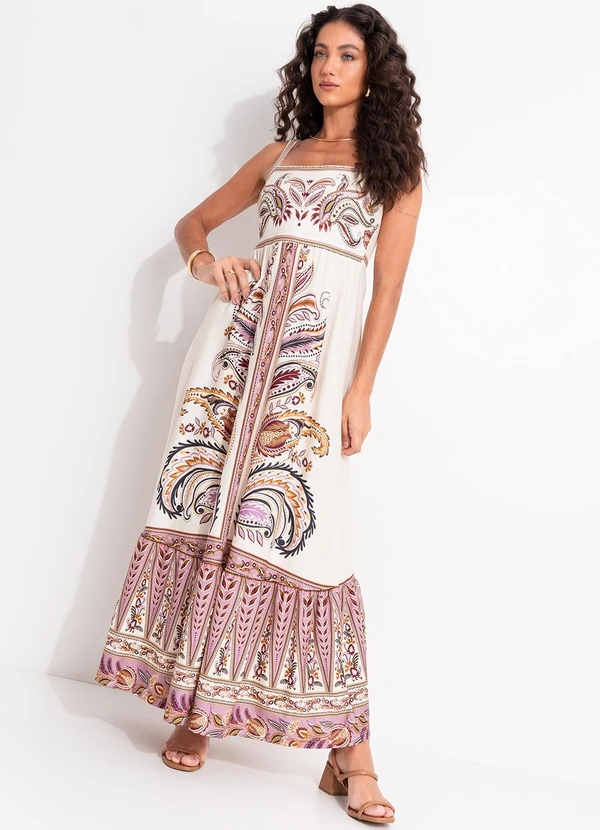 Farm - Vestido Cropped Ananda Bege 4