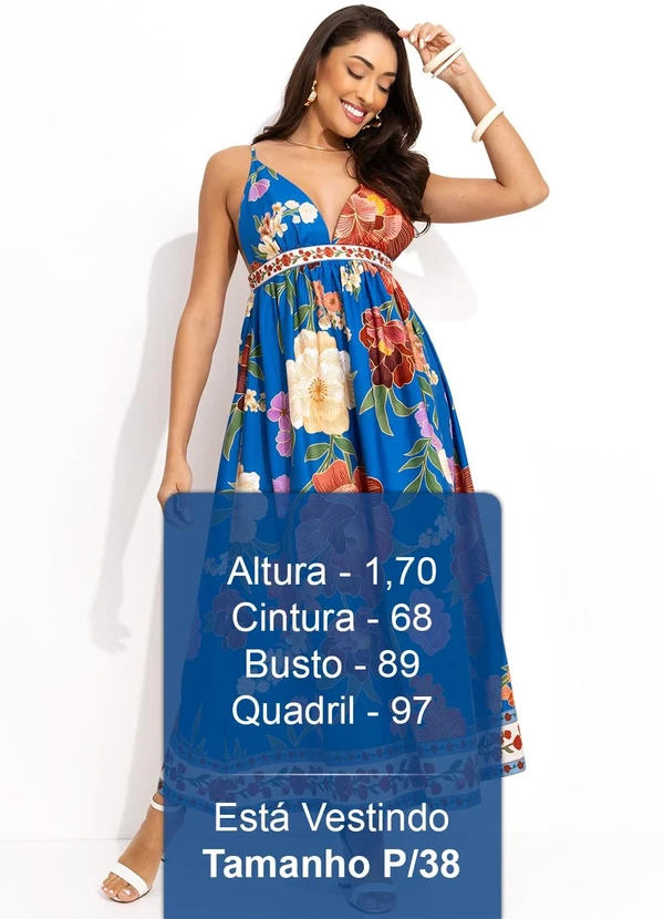 Farm - Vestido Cropped Azul 5