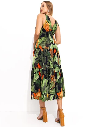 Farm - Vestido Cropped Beleza Tropcal Verde - FARM