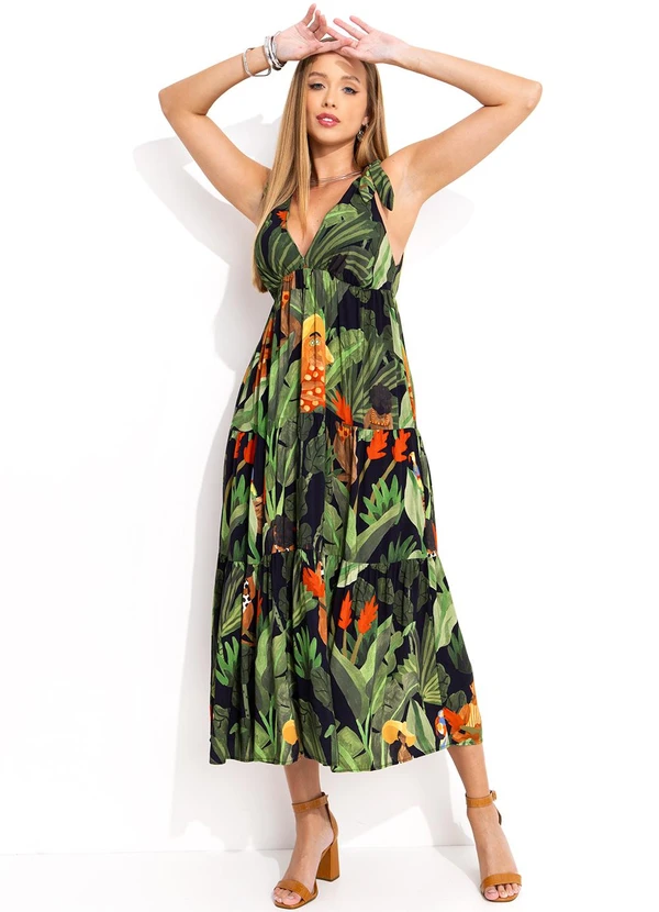 Farm - Vestido Cropped Beleza Tropcal Verde 3