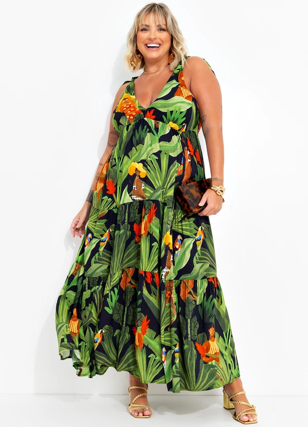 Farm - Vestido Cropped Beleza Tropcal Verde 7