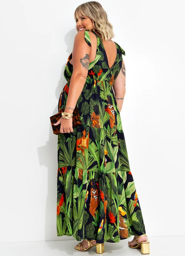 Farm - Vestido Cropped Beleza Tropcal Verde 8