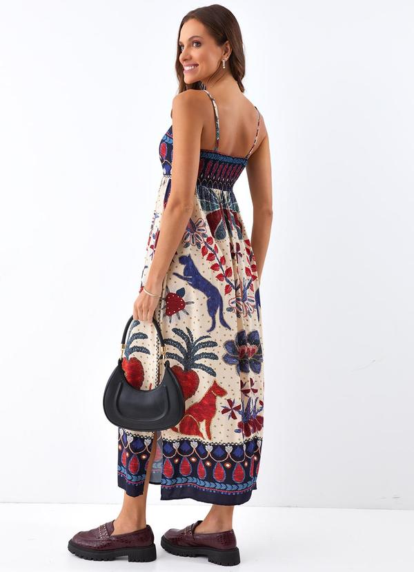 Farm - Vestido Cropped Brilho Tropical Lenço 2