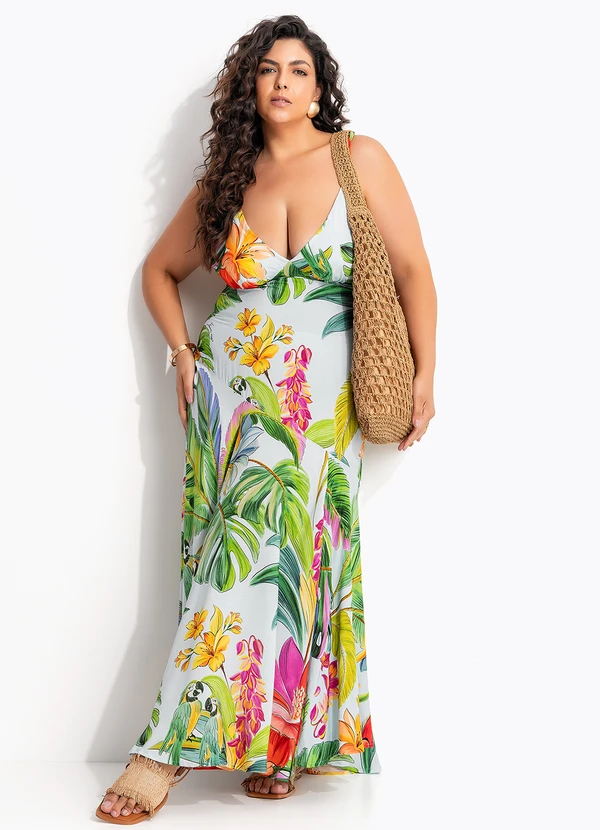 Farm - Vestido Cropped Canto dos Pássaros Azul 11