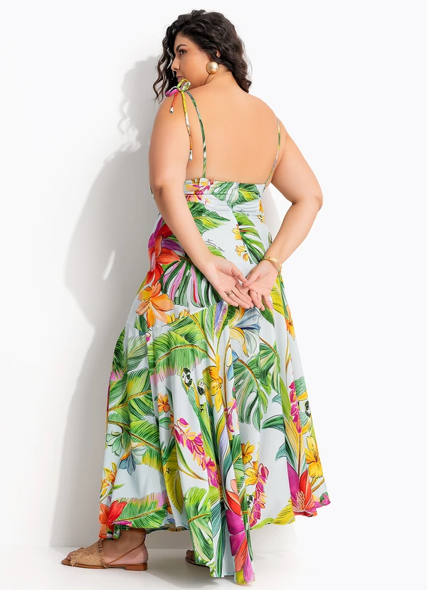 Farm - Vestido Cropped Canto dos Pássaros Azul 10