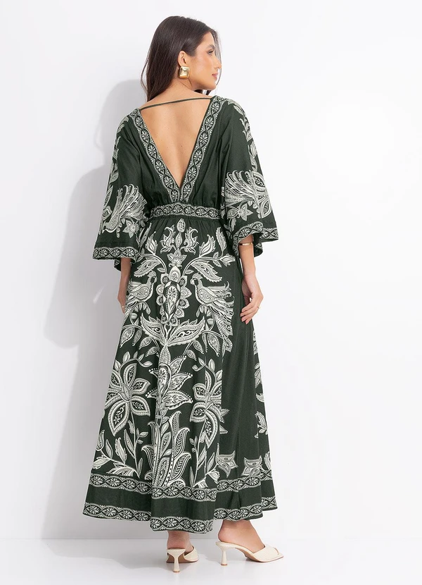 Farm - Vestido Cropped Céu de Arara Verde 2