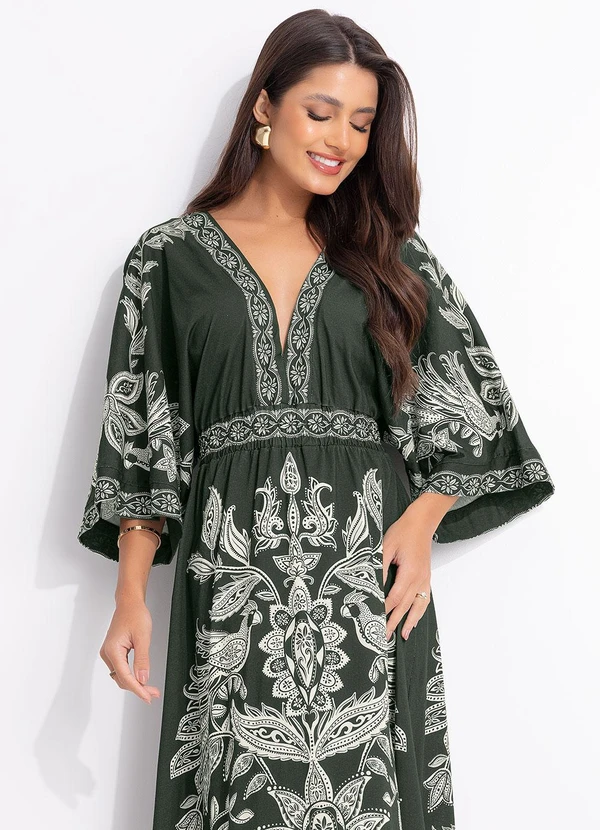 Farm - Vestido Cropped Céu de Arara Verde 3