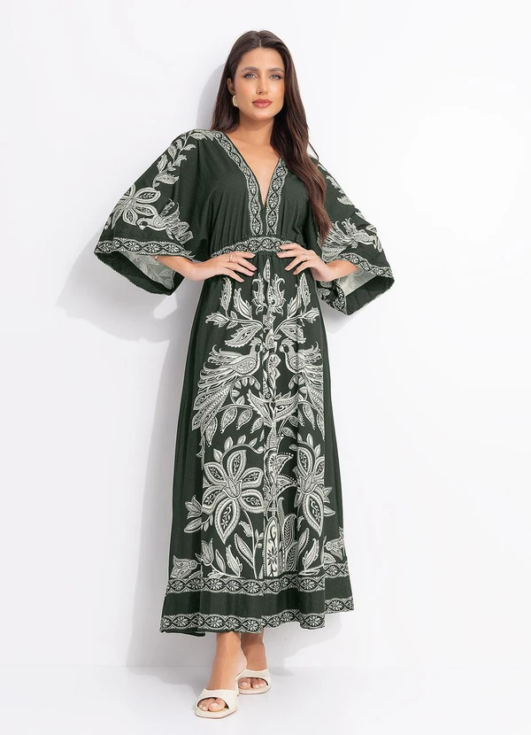 Farm - Vestido Cropped Céu de Arara Verde 5