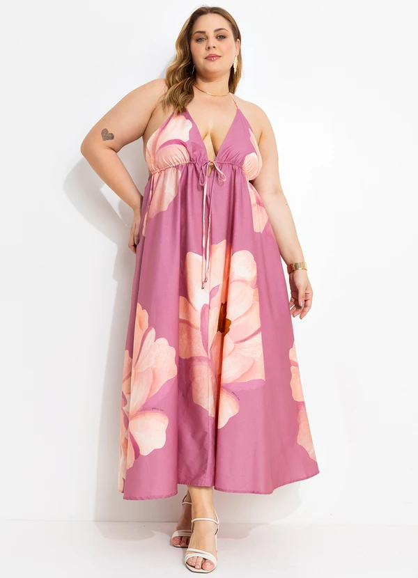 Farm - Vestido Cropped Chita Bella Flor Rosa 9