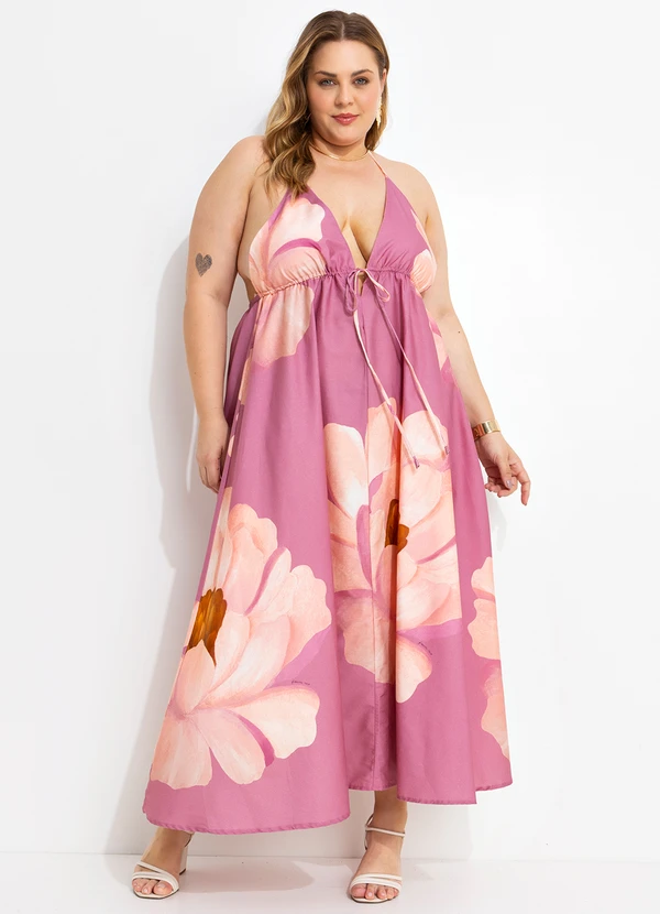 Farm - Vestido Cropped Chita Bella Flor Rosa 10